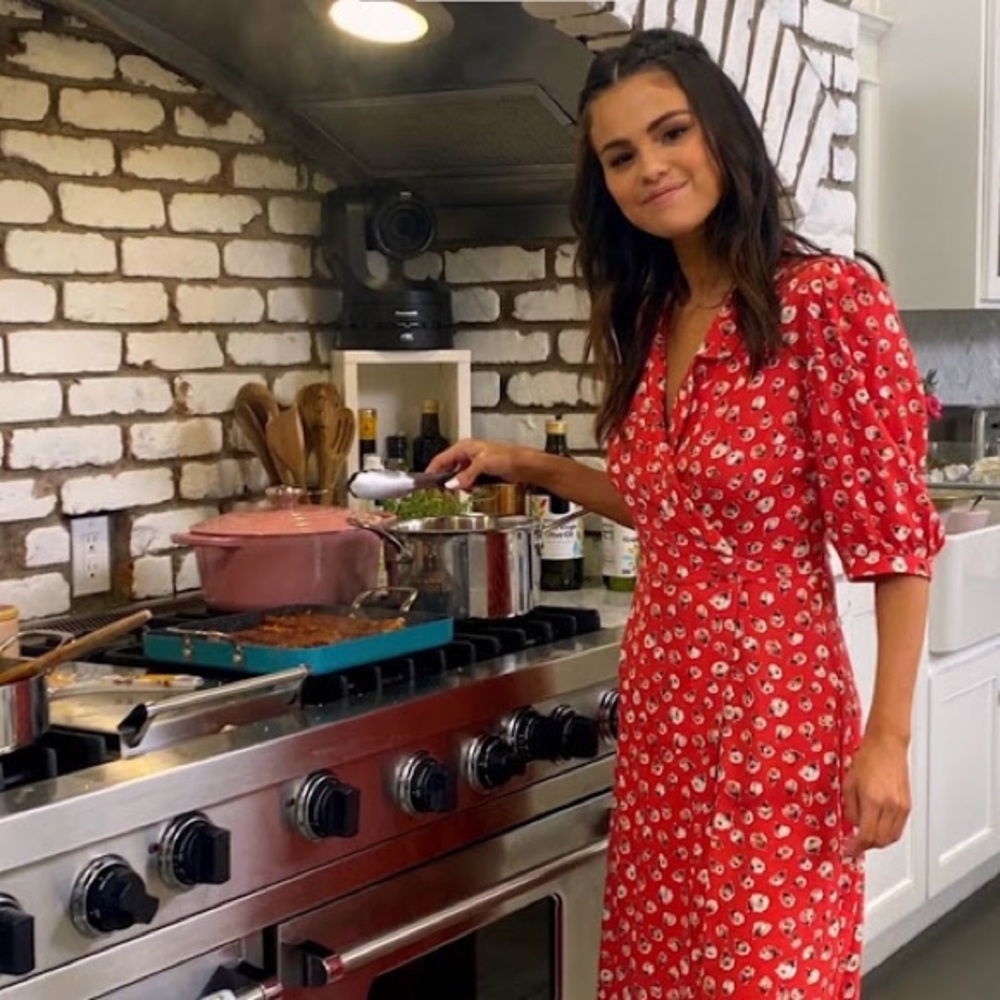 Rouje Louisa Dress in Red Rose